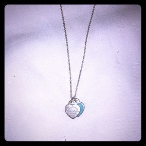 Tiffany&Co. mini double heart tag pendant